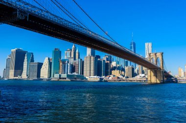 Aşağı Manhattan şehir, New York City, Amerika Birleşik Devletleri Panoraması
