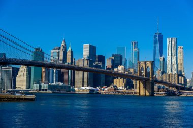 Aşağı Manhattan şehir, New York City, Amerika Birleşik Devletleri Panoraması