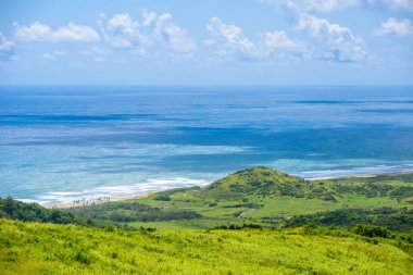 Cherry Tree Hill görünümünden Karayip tropik sahil için Barbados Adası