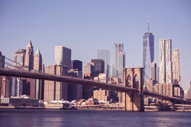 Doğal görünümü alt Manhattan Downtown, New York City, Amerika Birleşik Devletleri