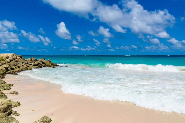 Vinç Beach Barbados Karayip Adası Tropik Sahilde — Stok fotoğraf