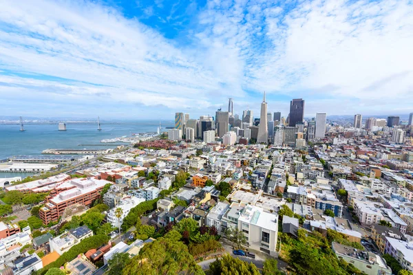 Panoramic Skyline San Francisco Downtown Daytime California Usa — Stock Photo, Image
