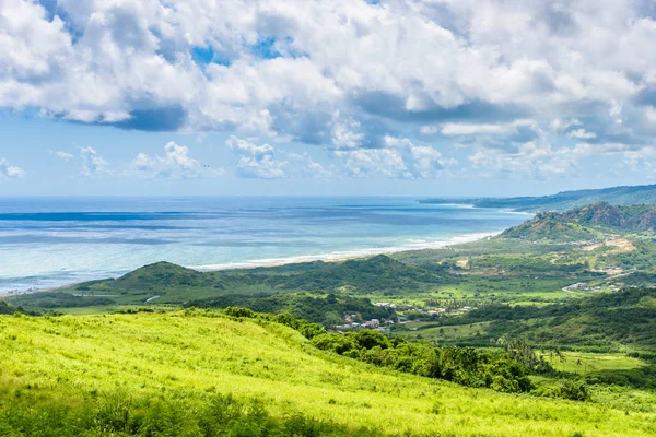 Widok Cherry Tree Hill Tropikalne Wybrzeże Karaibów Wyspy Barbados — Zdjęcie stockowe