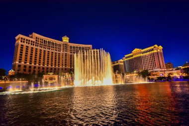 Gece ABD görüldüğü gibi Nevada Las Vegas soymak