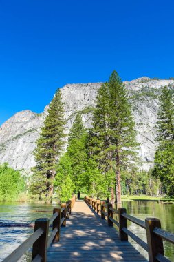 Merced River in Yosemite National Park - California, USA clipart