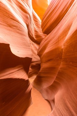 Antilop Kanyonu - sayfa, Arizona, ABD yakınındaki Navajo karada bulunan yol.