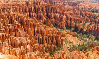 Doğal görünümünü kırmızı rock hoodoos günbatımı noktadan, Bryce Canyon Milli Parkı, Utah, Amerika Birleşik Devletleri