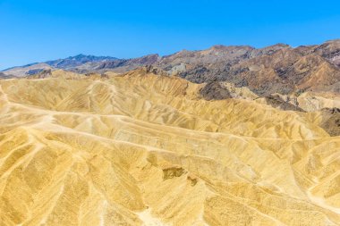 Zabriskie noktası - renkli sırtlar ve kum oluşumu, ölüm Vadisi Milli Parkı, Kaliforniya, ABD.