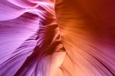 Antilop Kanyonu - sayfa, Arizona, ABD yakınındaki Navajo karada bulunan yol.