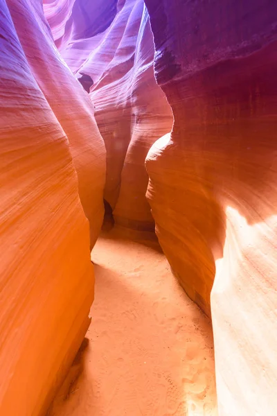 Camino Través Del Antelope Canyon Localizado Tierras Navajo Cerca Page — Foto de Stock