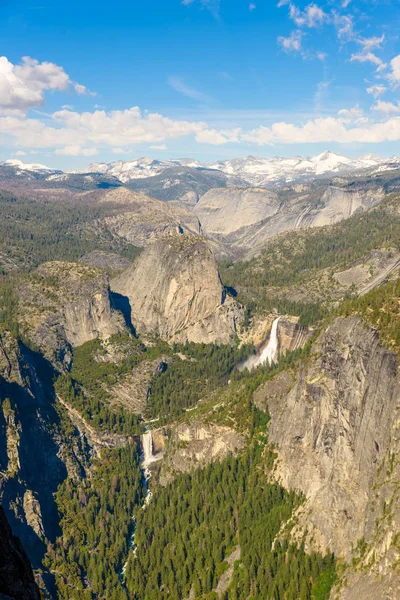 View Vernal Nevada Falls Glacier Point Yosemite National Park California — Stock Photo, Image