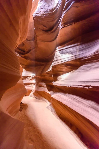 Pfad Durch Antilopen Canyon Gelegen Auf Navajo Land Der Nähe — Stockfoto