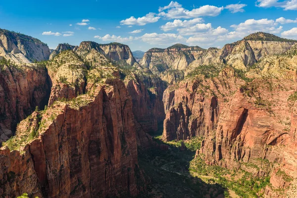 Sledování Pohledu Řeky Virgin Angels Landing Trail Národní Park Zion — Stock fotografie