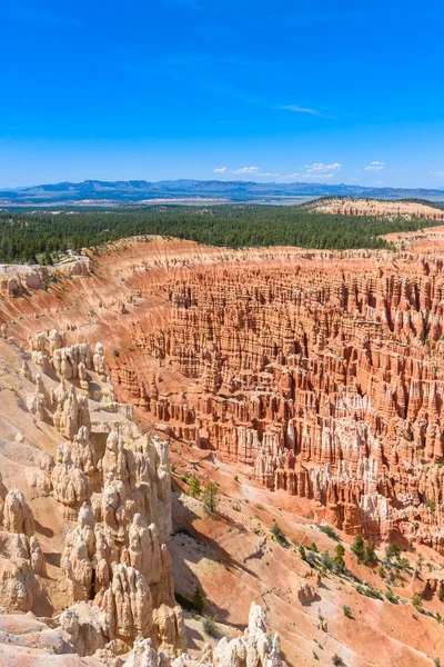 Observação Hoodoos Arenito Vermelho Parque Nacional Bryce Canyon Utah Eua — Fotografia de Stock