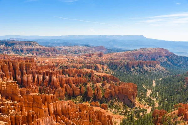 Festői Kilátás Nyílik Vörös Szikla Hoodoos Sunset Pont Bryce Canyon — Stock Fotó