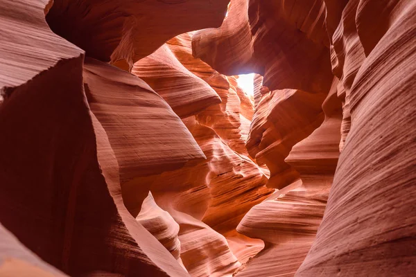 Κάτω Όψη Της Antelope Canyon Βρίσκεται Στη Των Ναβάχο Κοντά — Φωτογραφία Αρχείου