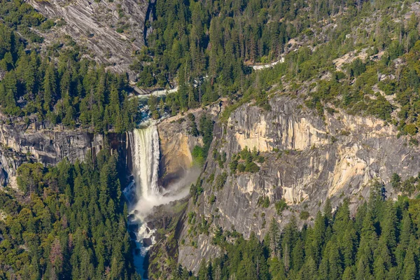 Aerial View Vernal Falls Glacier Point Yosemite National Park California — Stock Photo, Image
