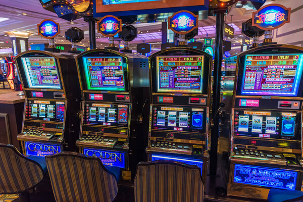 Las Vegas strip in Nevada as seen at night USA