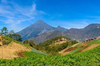 Santa Maria Volcano - Active Volcanoes in highlands of Guatemala, close to city of Quetzaltenango, Xela, Guatemala. clipart