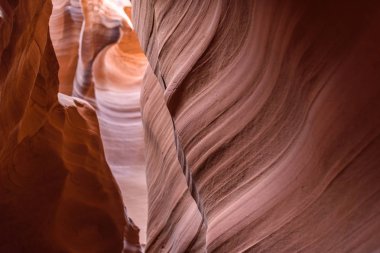 Üst antilop Kanyonu, doğal kum taşı oluşumu yakınındaki sayfa Lake Powell, Arizona, ABD.