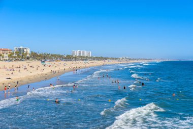 Santa monica beach, los angeles, Kaliforniya, ABD