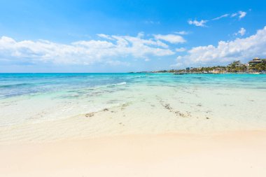 Bir Playa del Carmen - Cennet plaj, Karayip kıyılarında, Quintana Roo, Meksika