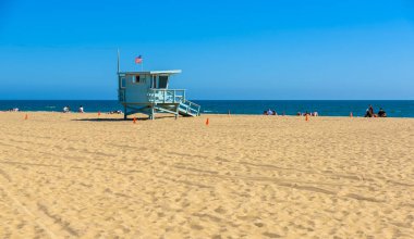 Santa monica beach, los angeles, Kaliforniya, ABD