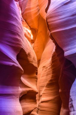 Üst antilop Kanyonu, doğal kum taşı oluşumu yakınındaki sayfa Lake Powell, Arizona, ABD.