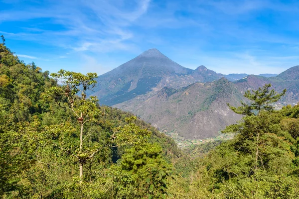 Volcán Santa María Volcanes Activos Las Tierras Altas Guatemala Cerca — Foto de Stock