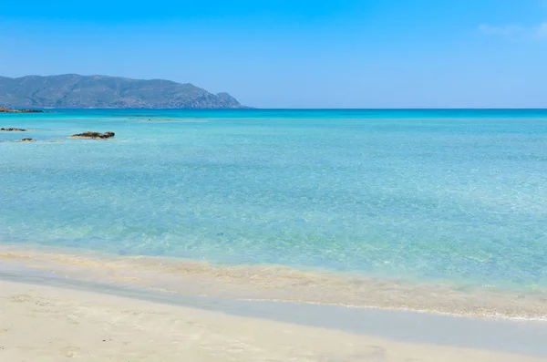 Paradise Beach Turquoise Water Elafonisi Creta Grécia — Fotografia de Stock