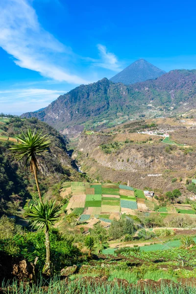 Santa Maria Volcano Aktivní Vulkány Vysočině Guatemaly Blízko Města Quetzaltenango — Stock fotografie