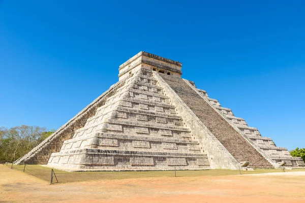 Chichen Itza Castillo Piramis Ősi Maja Templom Romok Yucatan Mexikó — Stock Fotó