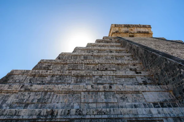 Chichen Itza Piramide Castillo Antiche Rovine Del Tempio Maya Yucatan — Foto Stock