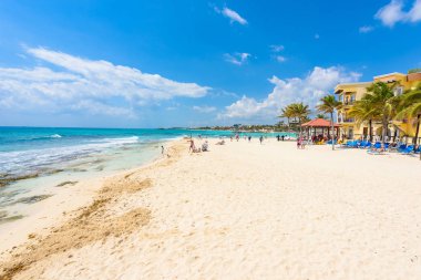 Bir Playa del Carmen - Cennet plaj ve şehir, Karayip kıyılarında, Quintana Roo, Meksika