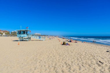 Santa monica beach, los angeles, Kaliforniya, ABD