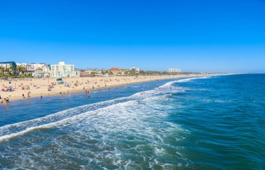 Santa monica beach, los angeles, Kaliforniya, ABD