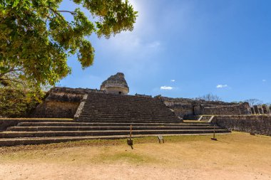 Chichen Itza, Yucatan, Meksika gözlemevinde kalıntıları