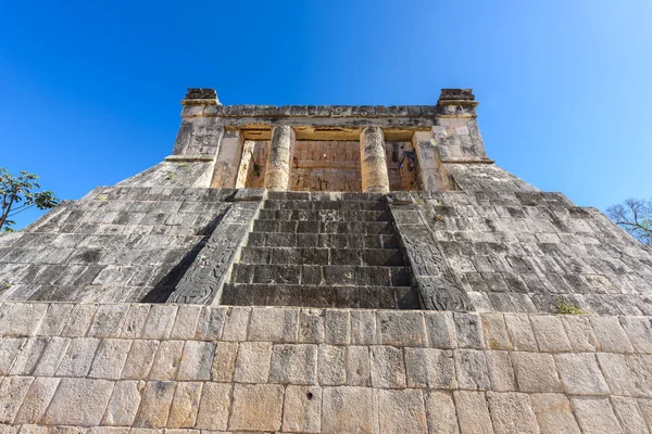 Veduta Del Campo Ballo Chichen Itza Vecchie Rovine Storiche Yucatan — Foto Stock