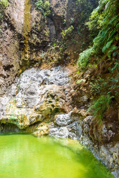 Natural Pool Fuentes Georginas Hot Springs Zunil Quetzaltenango Xela Guatemala — Stock Photo, Image