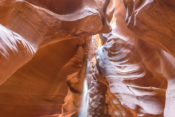 Upper Antelope Canyon Natuurlijke Zandsteen Formatie Buurt Van Page Lake — Stockfoto