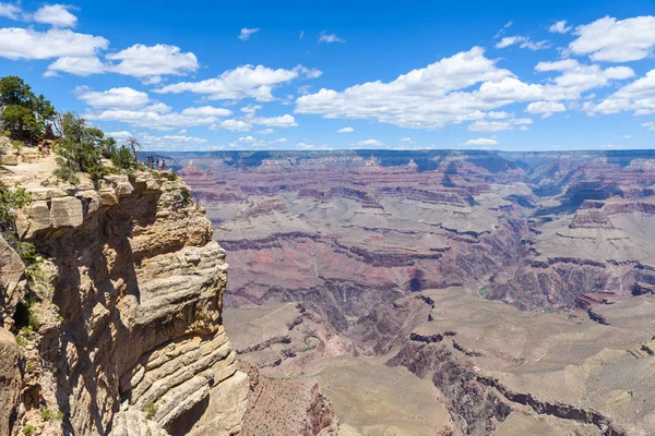 Amazing view of Desert View Watchtower from Lipan Point in Grand Canyon, Arizona, USA.