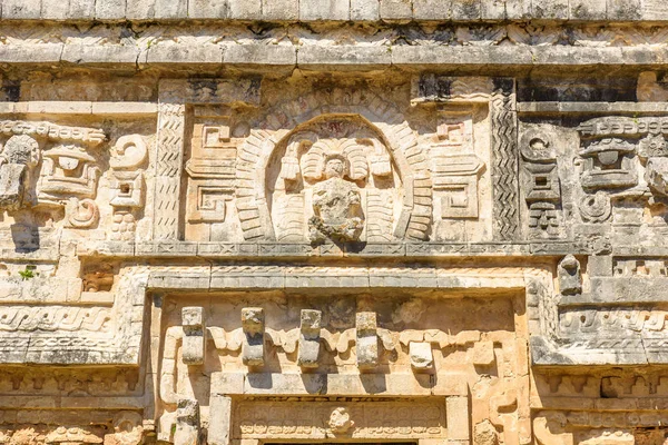 Widok Szczegółów Stare Zabytkowe Ruiny Chichen Itza Jukatan Meksyk — Zdjęcie stockowe