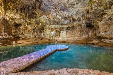 Valladolid, Yucatan - Meksika, hipotermik Suytun kız