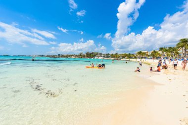 Bir Playa del Carmen - Cennet plaj ve şehir, Karayip kıyılarında, Quintana Roo, Meksika