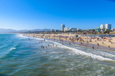 Santa monica beach, los angeles, Kaliforniya, ABD