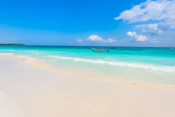 Praia Xpu Costa Caribenha México — Fotografia de Stock