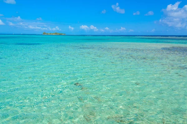 Пляж Paradise Острове Кэрри Боу Кей Карибское Море Белиз — стоковое фото