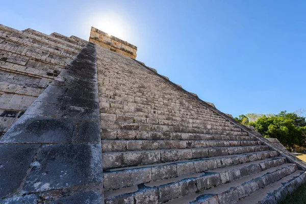 Chichen Itza Pirâmide Castillo Antiga Maya Temple Ruins Yucatan México — Fotografia de Stock