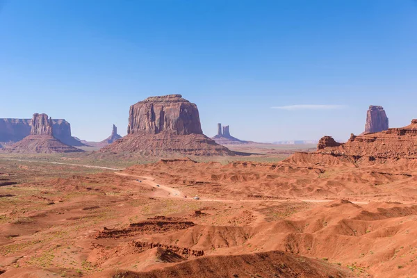 Scenic Drive Dirt Road Monument Valley Famous Buttes Navajo Tribal Royalty Free Stock Images