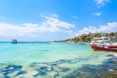 Bir Playa del Carmen - Cennet plaj ve şehir, Karayip kıyılarında, Quintana Roo, Meksika